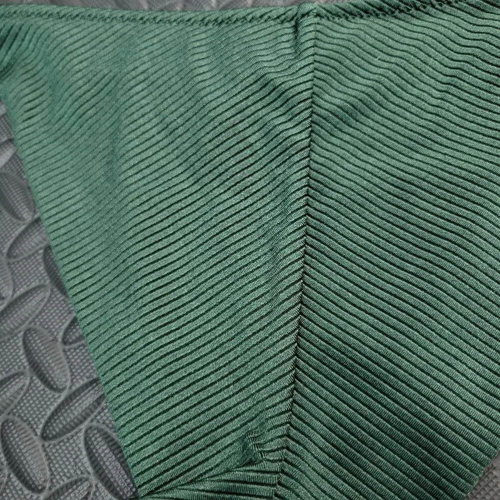 Aerie Ribbed Bikini Bottom Large Tie Side Cheeky Swim Summer Vacation Ready